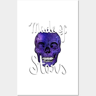 Made of stars Skull Galaxy Posters and Art